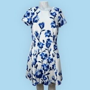 ELIZA J
Floral Fit & Flare Dress Blue and White size 12